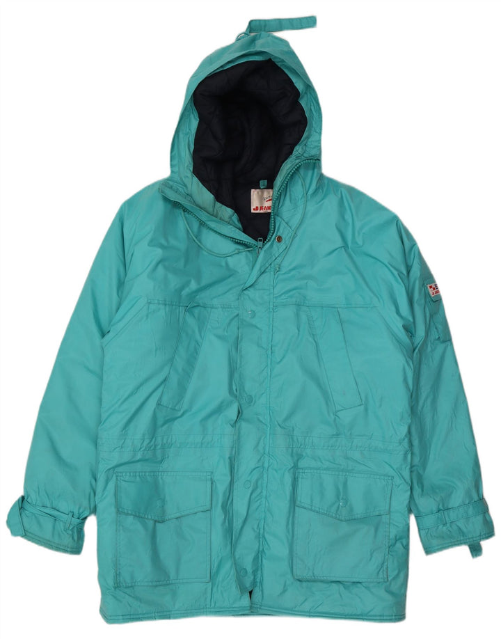 J Jeantex Herre Hooded Parka Jacket IT 52 XL Blå Polyamid