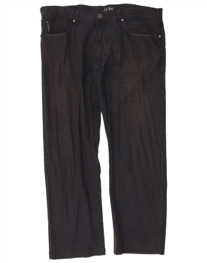 Armani Straight Casual Bukser til mænd W42 L30 Sort