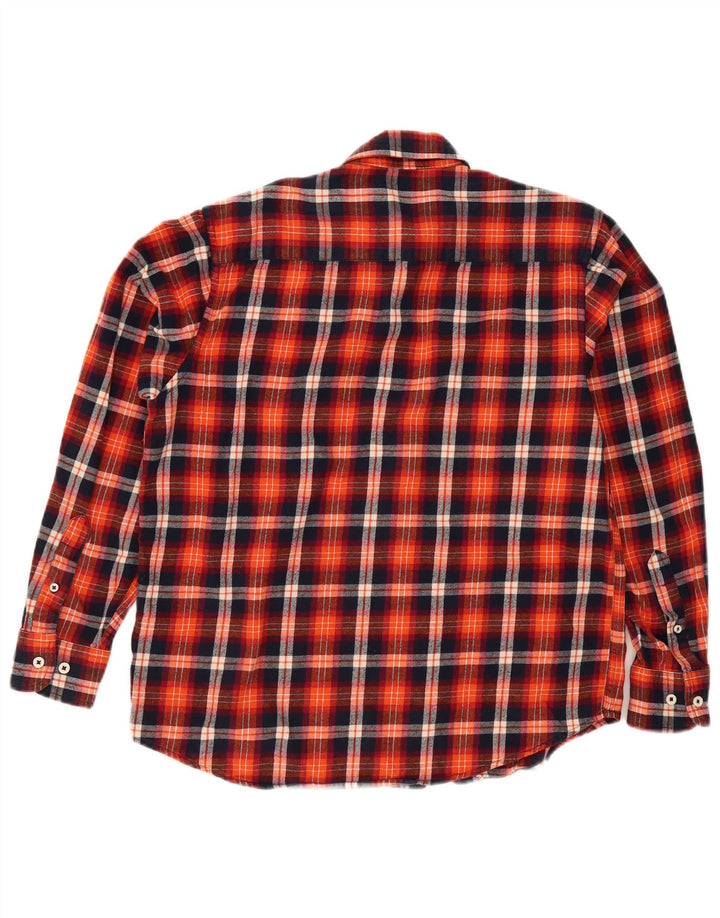 Vintage flannelskjorte til mænd, stor rød ternet
