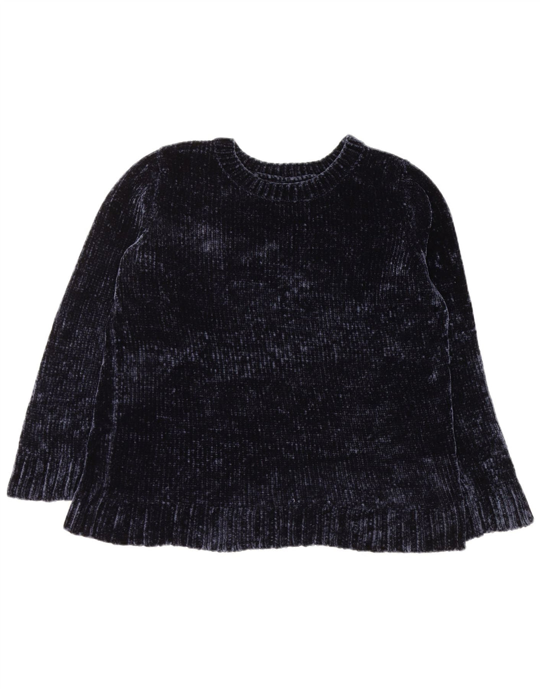 ORVIS Dame sweater med rund hals DK 16 Stor marineblå polyester