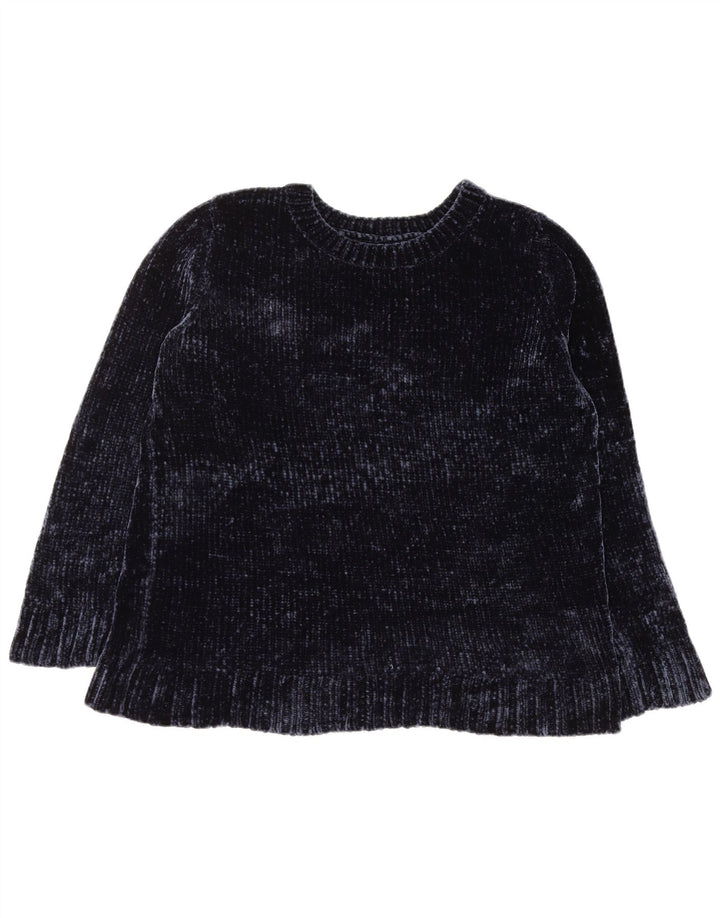 ORVIS Dame sweater med rund hals DK 16 Stor marineblå polyester