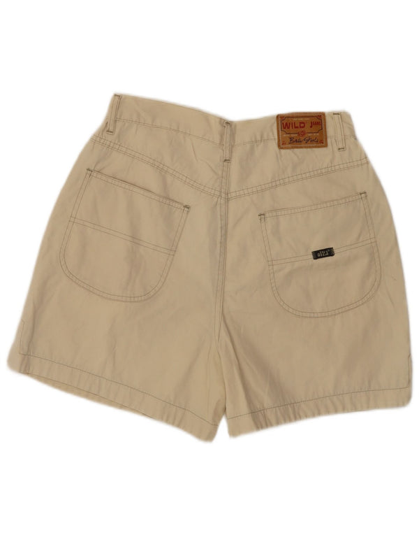 Wild Womens High Waist Casual Shorts W28 Medium Beige Bomuld