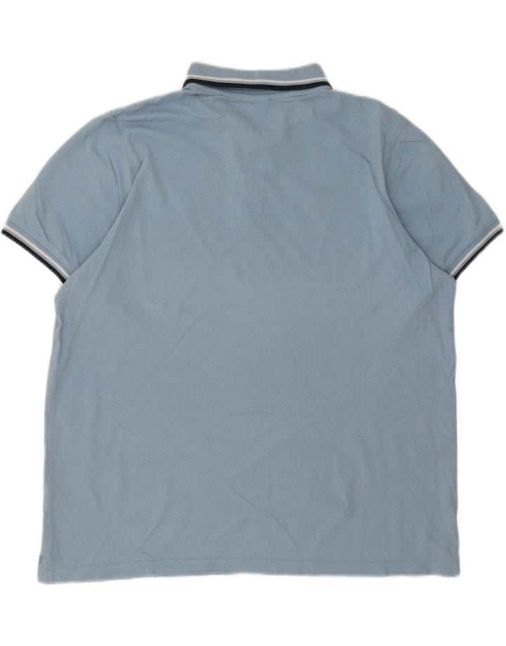 LOTTO Mens Polo Shirt Large Blue Cotton Vintage Lotto and Second-Hand Lotto from Messina Hembry 