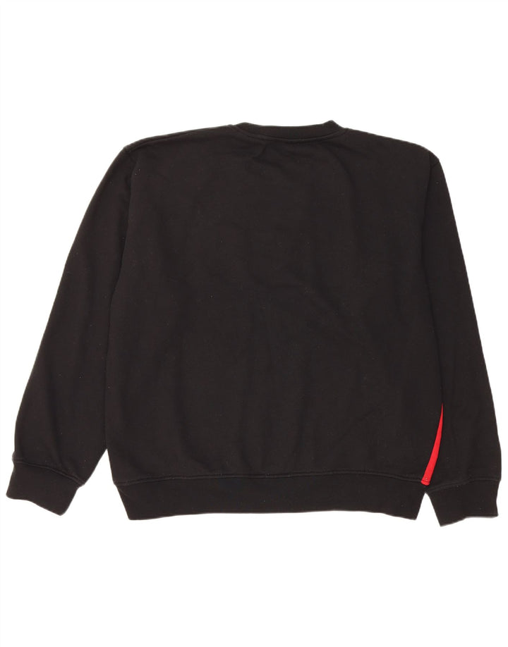 Fila Herre grafisk sweatshirt Jumper Large Sort Colourblock Polyester