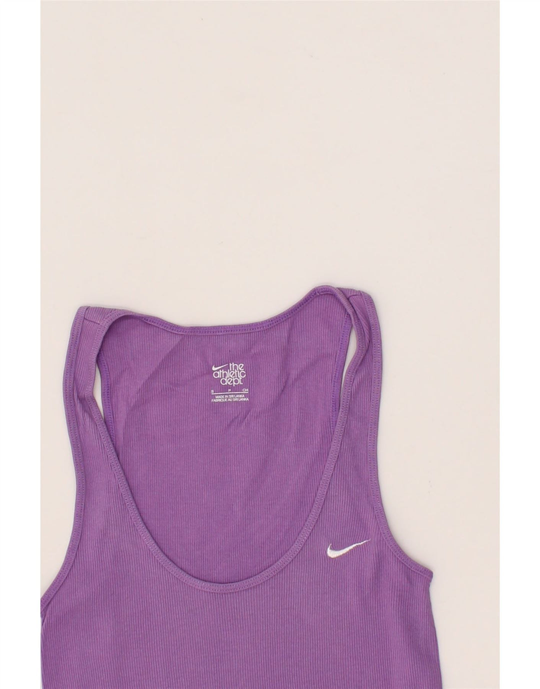 NIKE Womens Vest Top UK 8 Small Purple Vintage Nike and Second-Hand Nike from Messina Hembry 