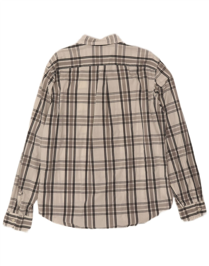 LEVI'S Herreskjorte XL Grå ternet bomuld