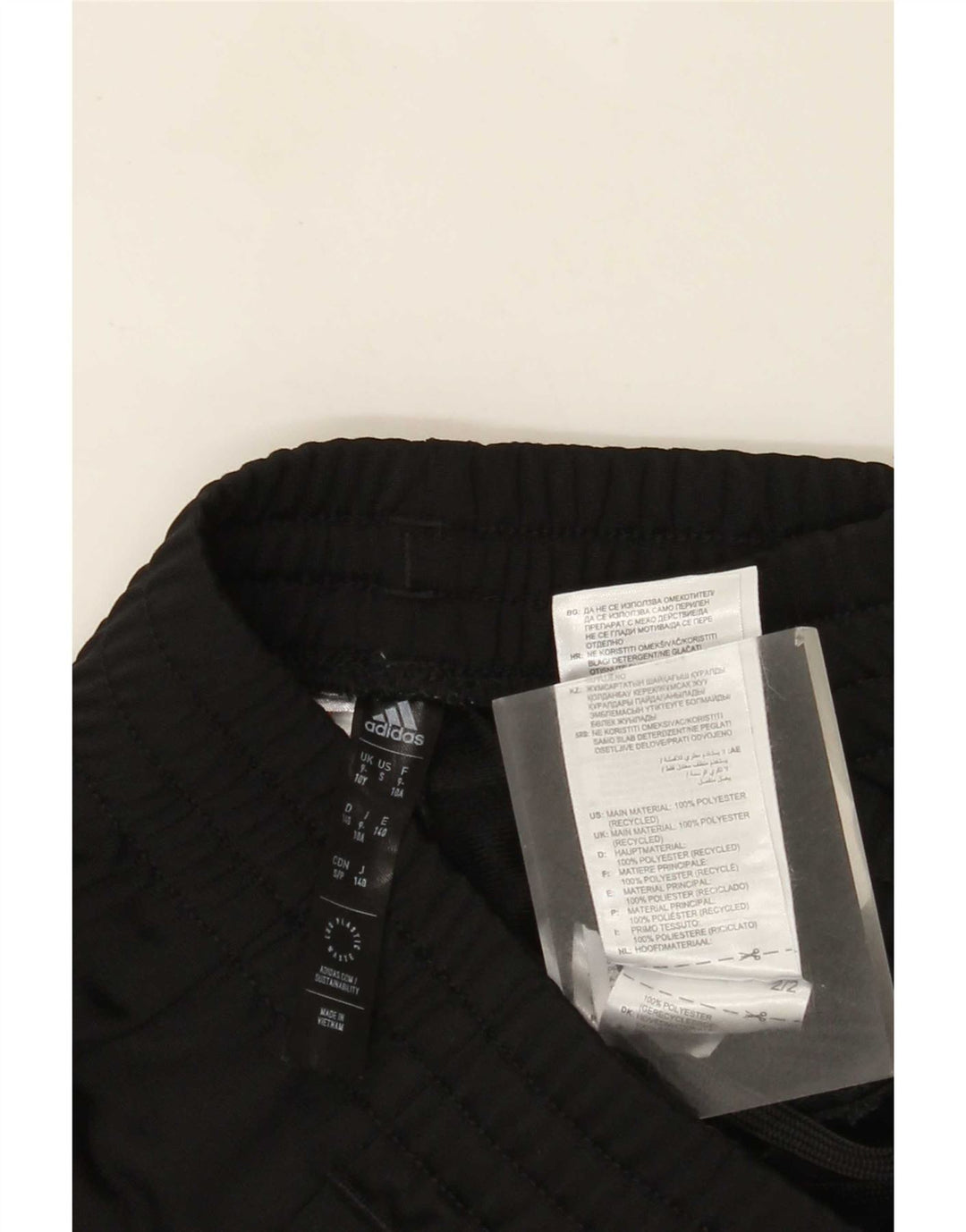Adidas Drenge træningsbukser 9-10 år Sort polyester