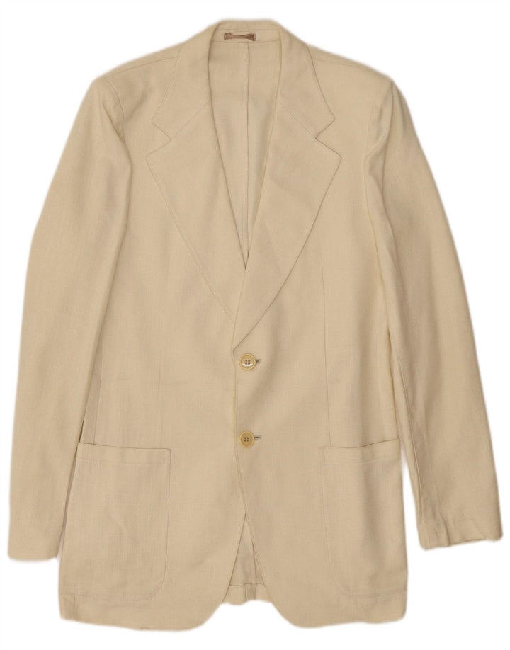 Lebole Herre 2-knaps blazerjakke UK 36 Small Off White