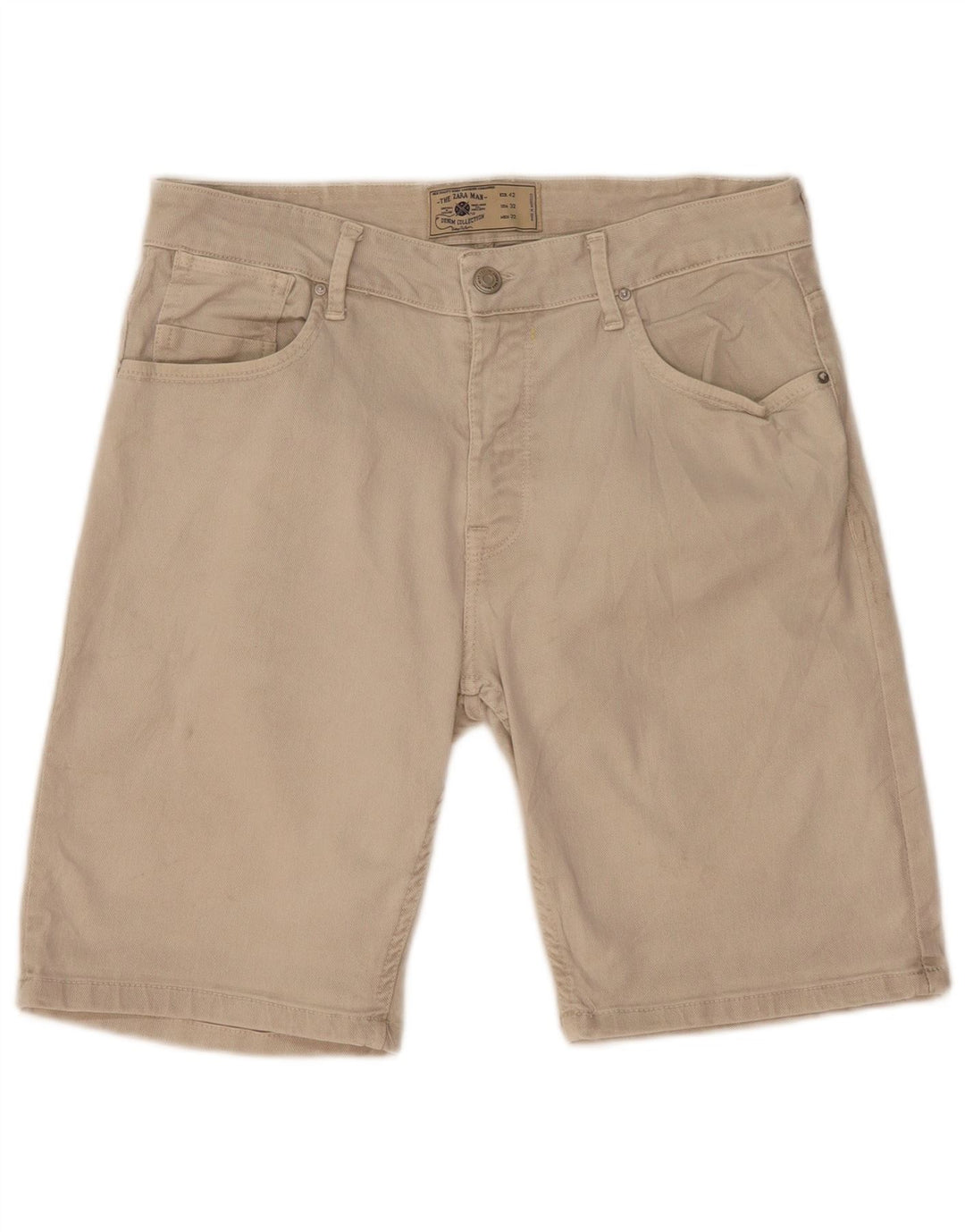 Zara Herre Casual Shorts EU 42 Large W32 Beige