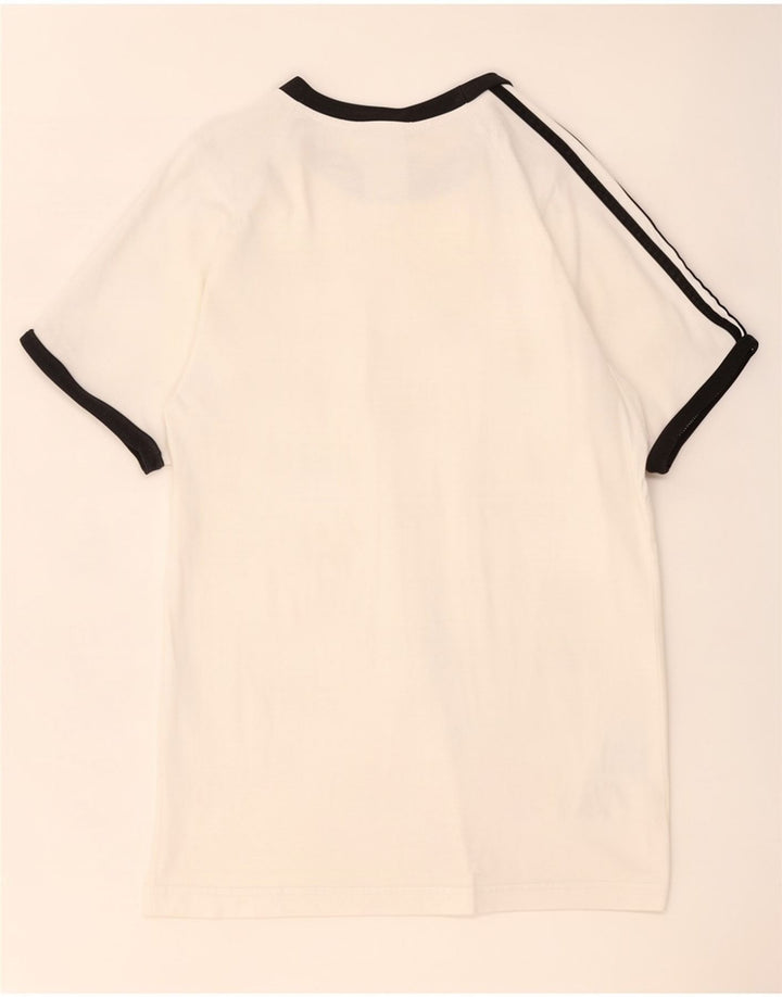 Adidas herre T-shirt top lille hvid bomuld