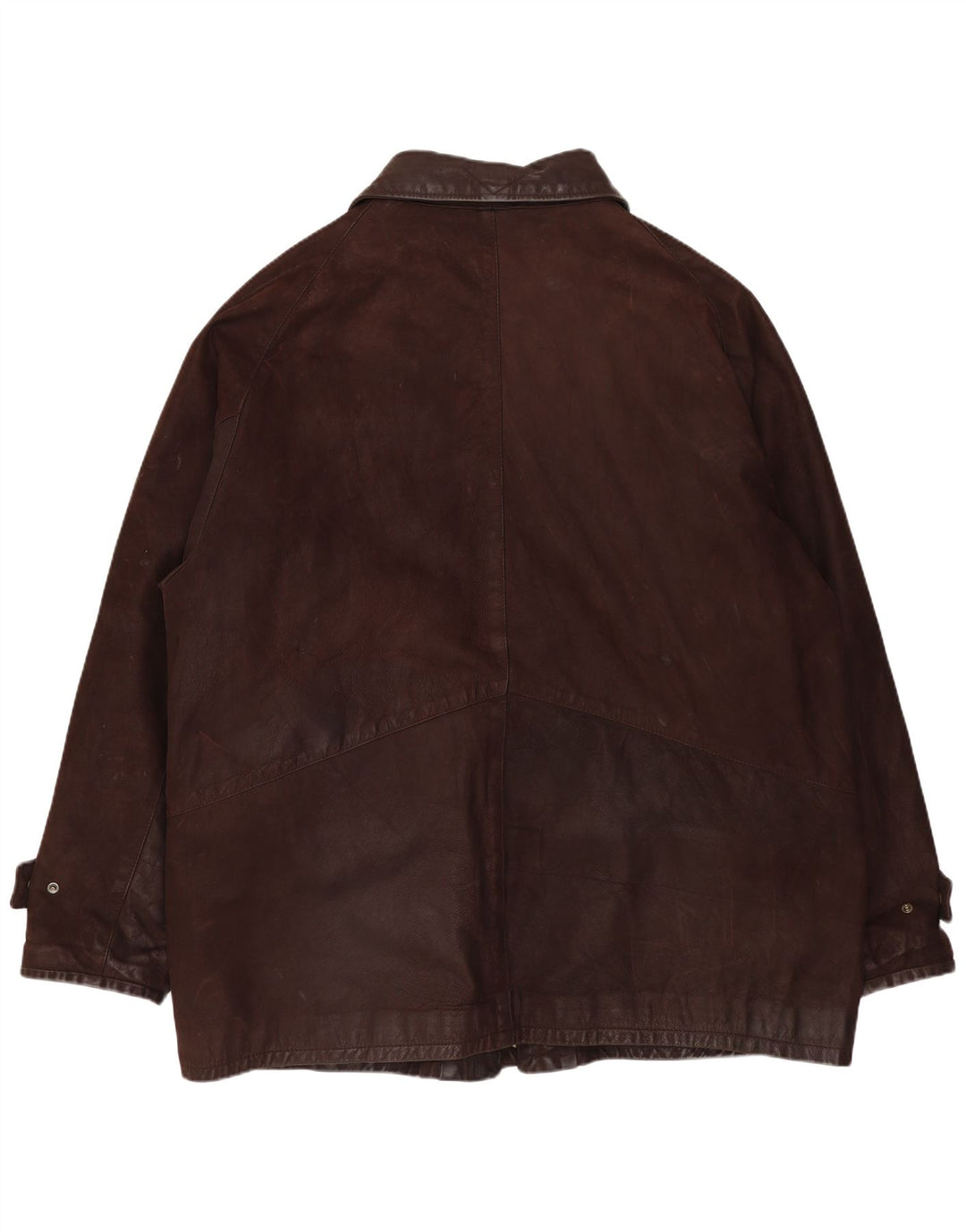 VINTAGE Læderjakke til mænd UK 42 XL Brunt læder