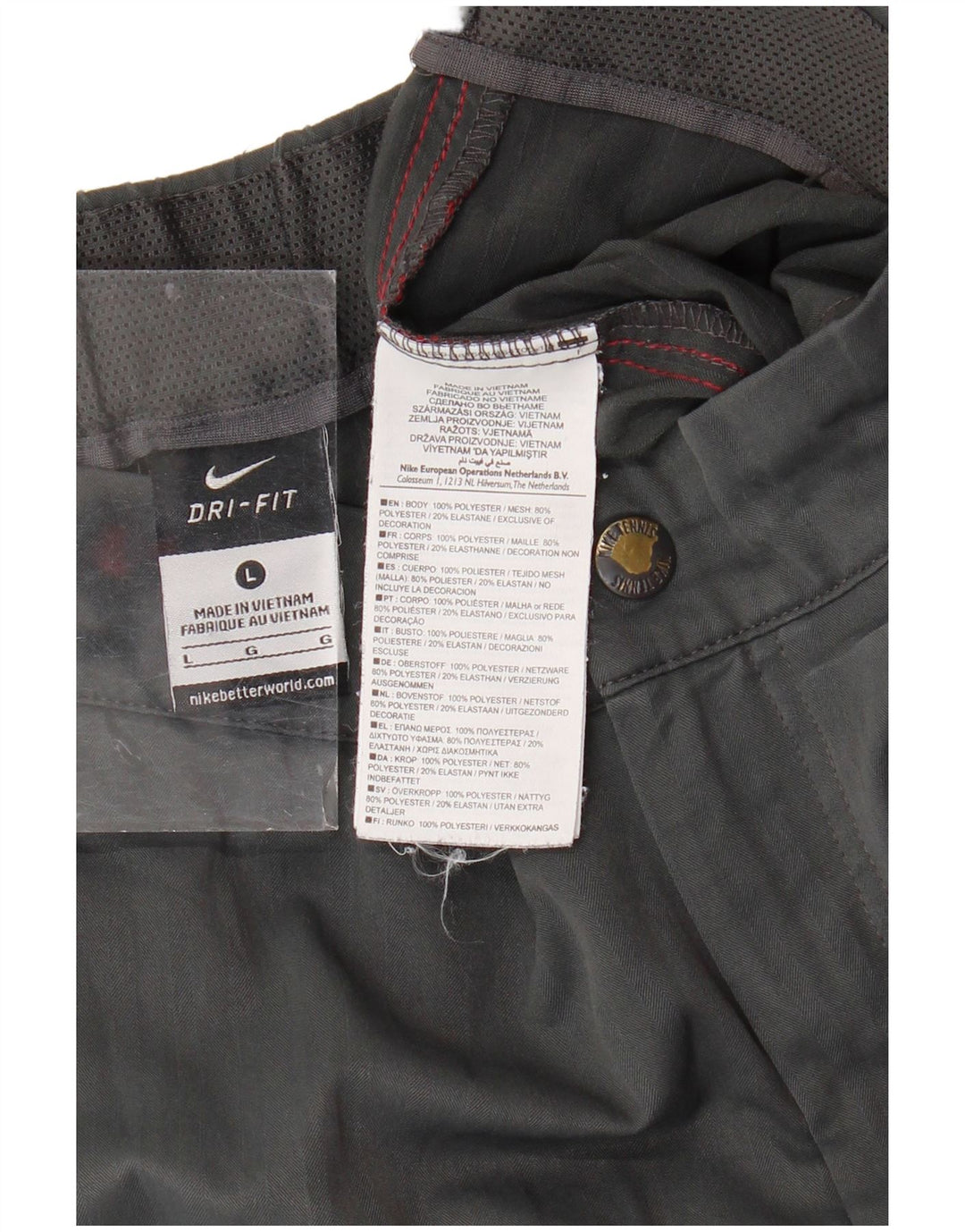 NIKE Dri Fit sportsshorts til mænd, store grå polyester