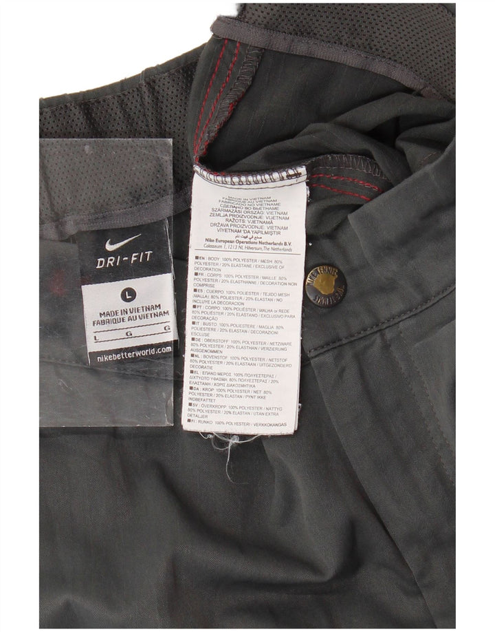 NIKE Dri Fit sportsshorts til mænd, store grå polyester