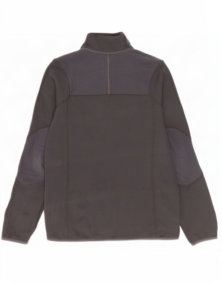 Patagonia Dame træningsdragt Topjakke UK 16 Stor Grå Colourblock