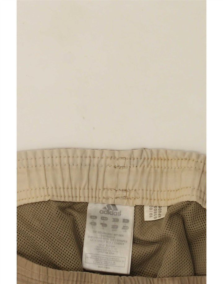 Adidas Badeshorts til mænd store beige ternet polyester