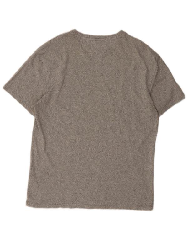 Tommy Hilfiger Herre T-Shirt Top Medium Grå Bomuld