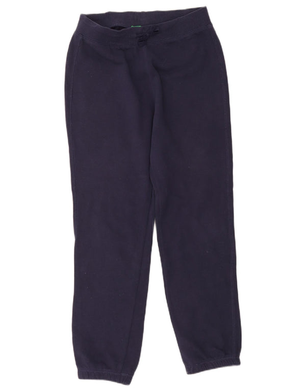 Benetton Girls Tracksuit Trousers Joggers 14-15 Years 3XL Navy Blue Cotton