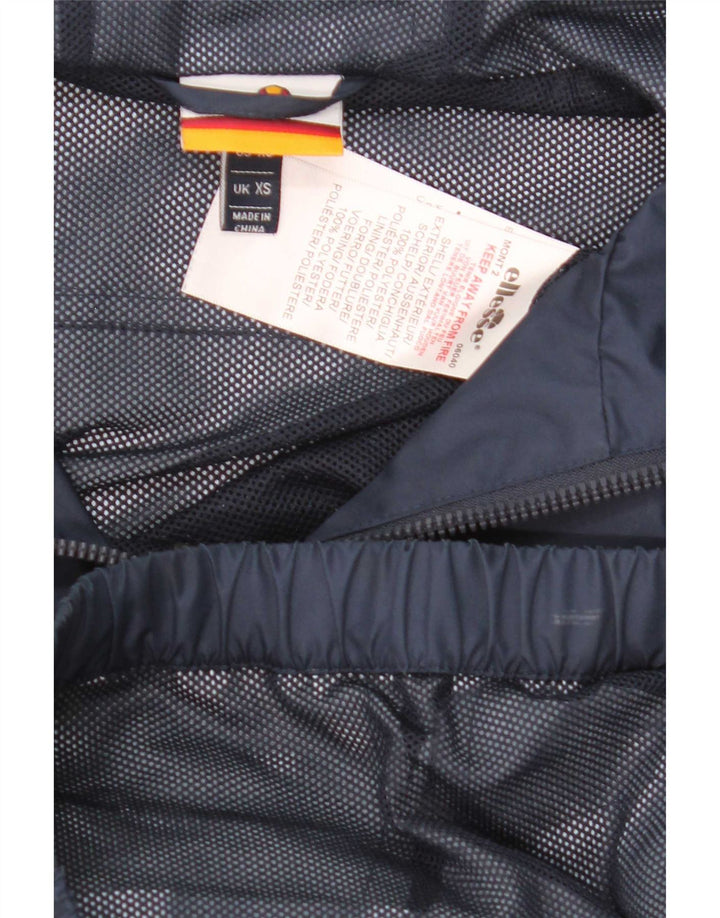 Ellesse Herre Grafisk Hættejakke Anorak UK 34 XS Navy Blue Polyester