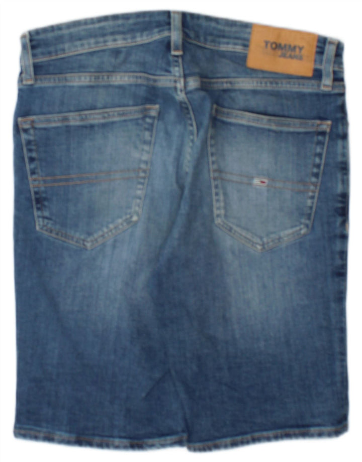 Tommy Hilfiger Herre Denim Shorts W29 Små Blå Bomuld