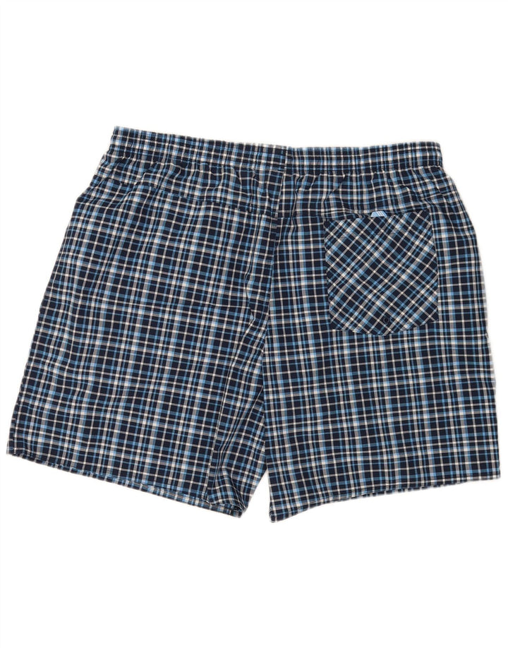 Adidas Badeshorts til mænd XL blå ternet polyester