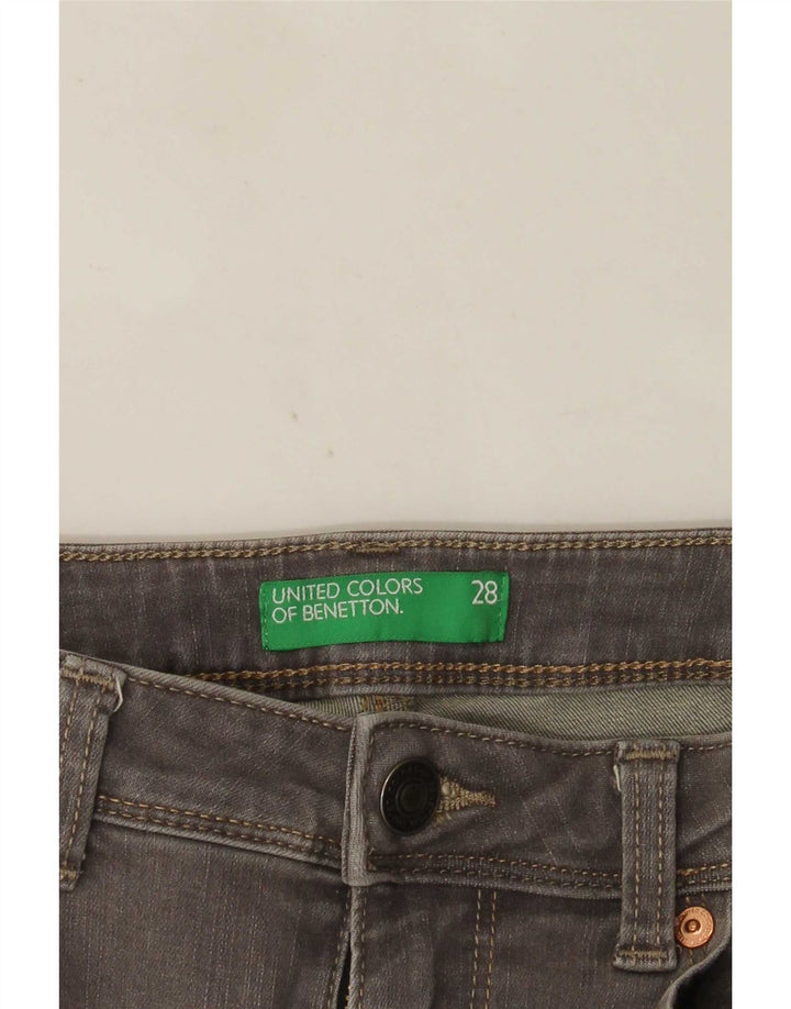 Benetton Dame Skinny Bootcut Jeans W28 L33 Grå
