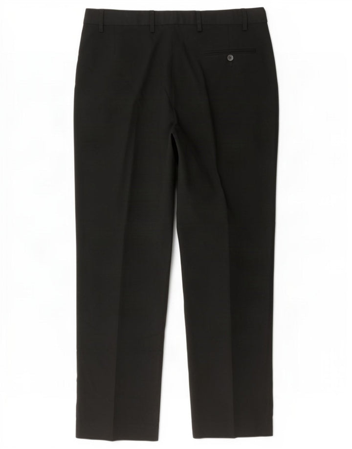Marks & Spencer Herre Regular Fit Suit Bukser W40 L29 Sort Polyester