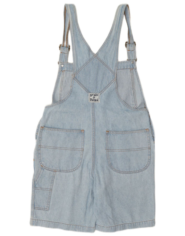 Vintage Womens Dungarees Denim Shorts Large W32 Blue