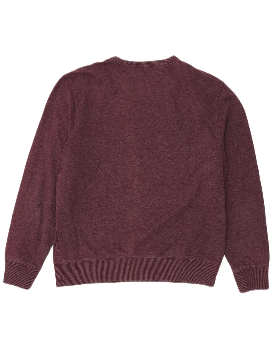 Marks & Spencer Herre Regular Fit Sweatshirt Jumper Large Bourgogne bomuld