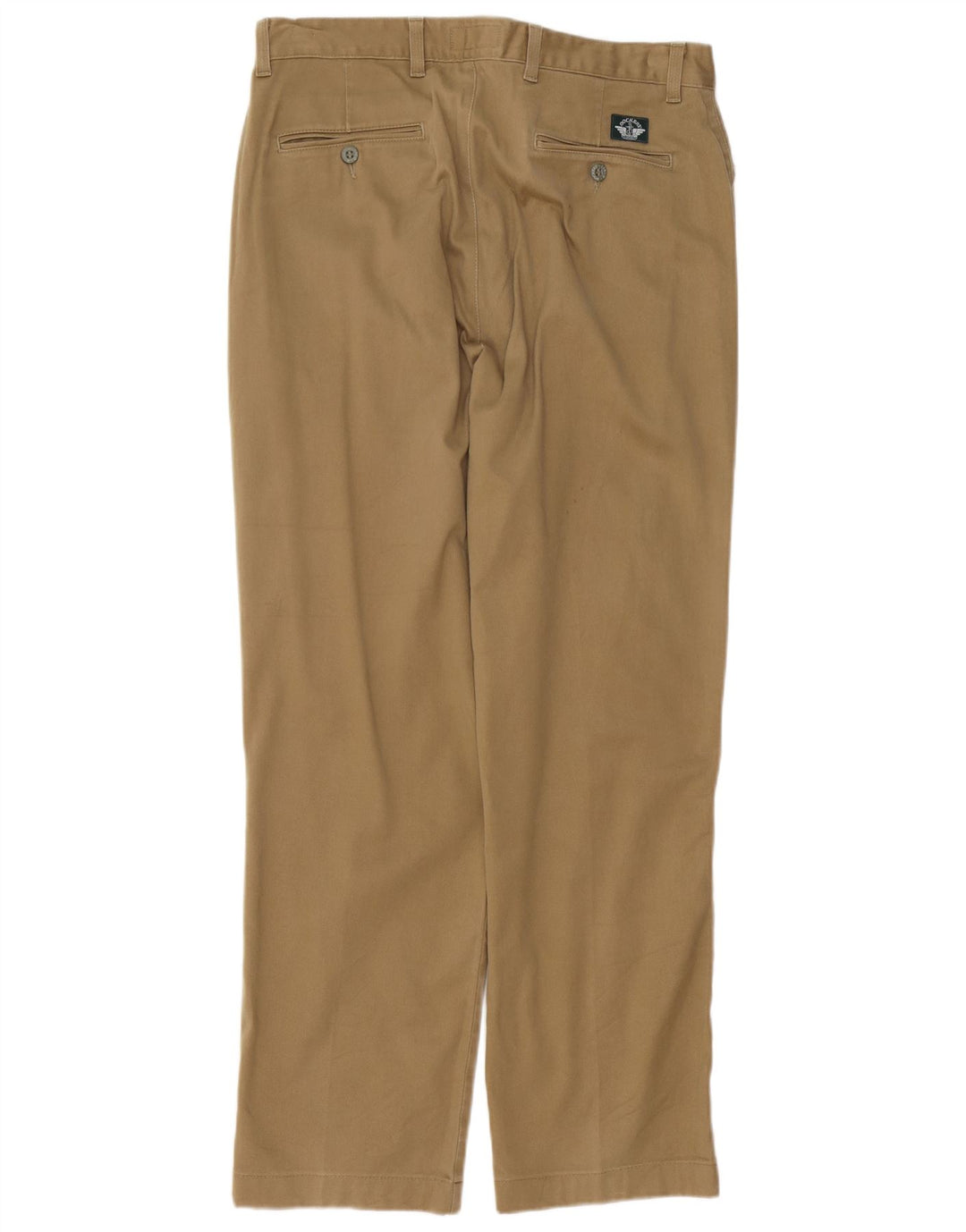 DOCKERS Herre Khakis Lige Casual Bukser W34 L30 Beige Bomuld