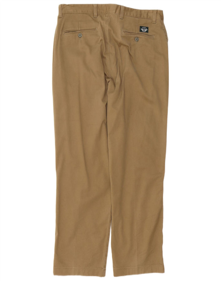 DOCKERS Herre Khakis Lige Casual Bukser W34 L30 Beige Bomuld