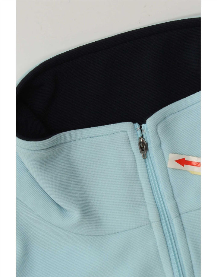 Kappa træningsdragt topjakke til kvinder UK 14 Medium Blue Colourblock Polyester