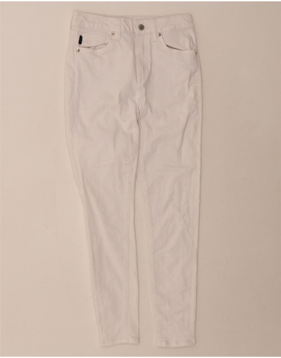 SUPERDRY Womens Skinny Jeans W28 L27 White Cotton Vintage Superdry and Second-Hand Superdry from Messina Hembry 