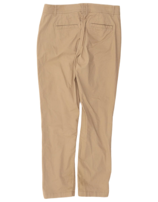 Fat Face Womens Devon Slim Chino Trousers UK 10 Small W32 L28 Beige Cotton