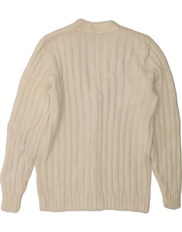 C&A Womens Cardigan Sweater EU 44 XL White Polyacrylic Vintage C&A and Second-Hand C&A from Messina Hembry 