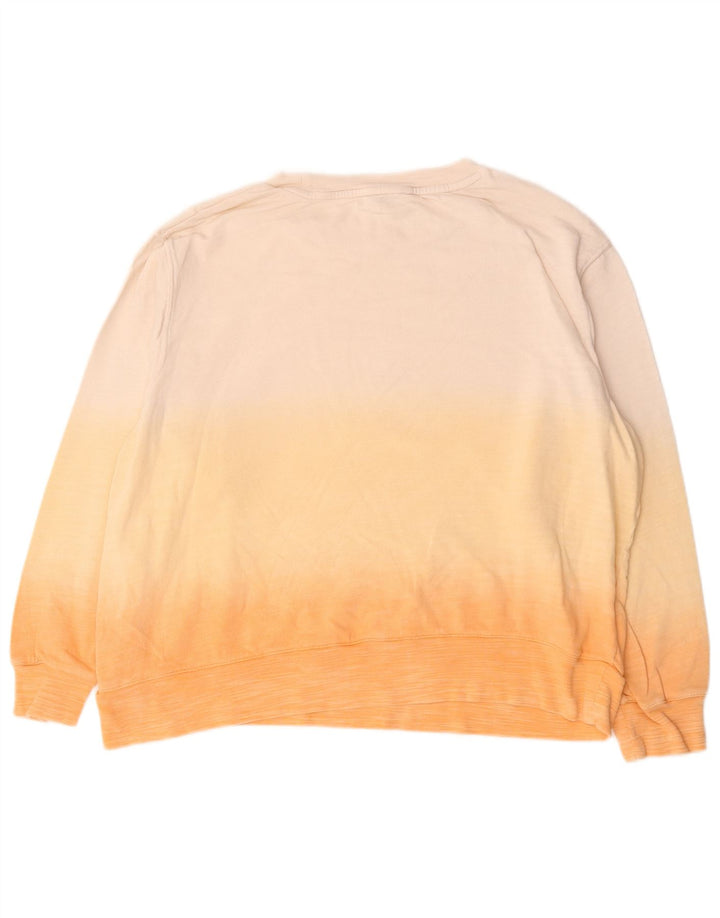 Marks & Spencer Dame Sweatshirt Jumper UK 16 Large Beige Tie Dye