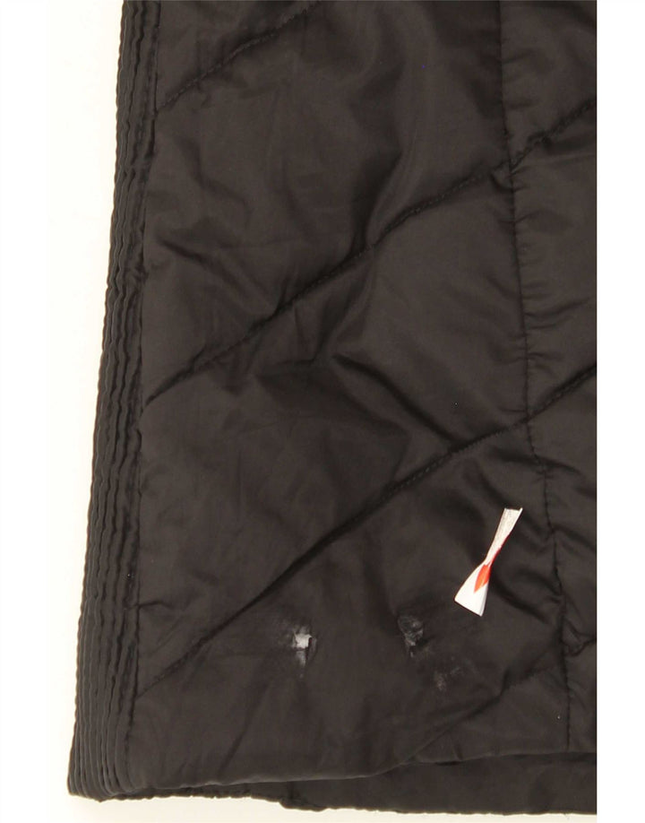 Nautica Polstret hættejakke til kvinder UK 14 Medium Sort Polyester