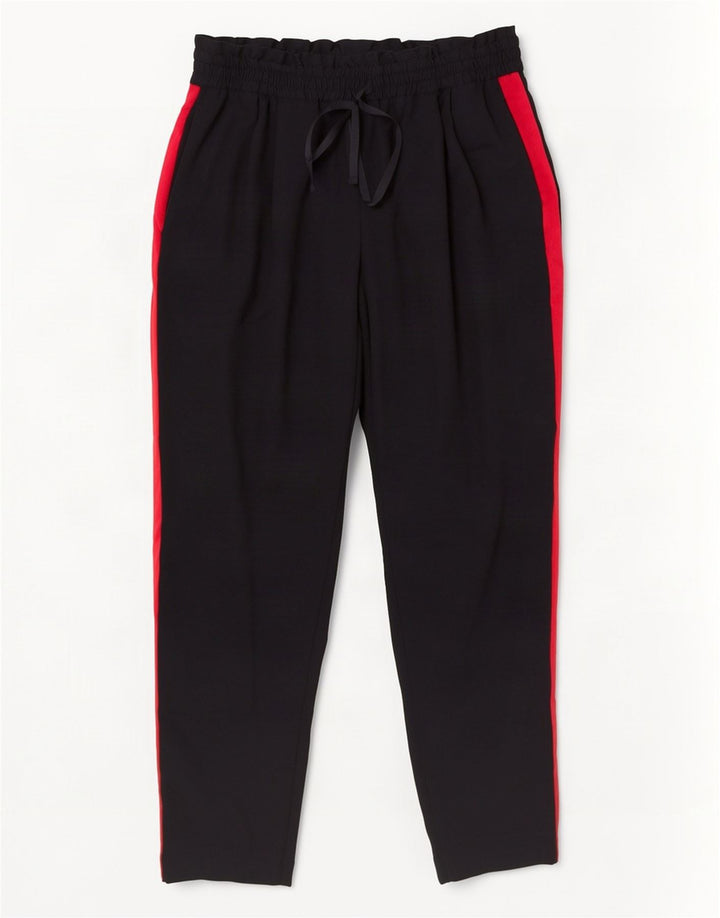 Zara Træningsdragtsbukser til kvinder UK 12 Medium Sort Colourblock