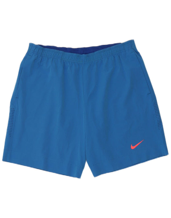 Nike herre Dri Fit sportsshorts XL blå polyester