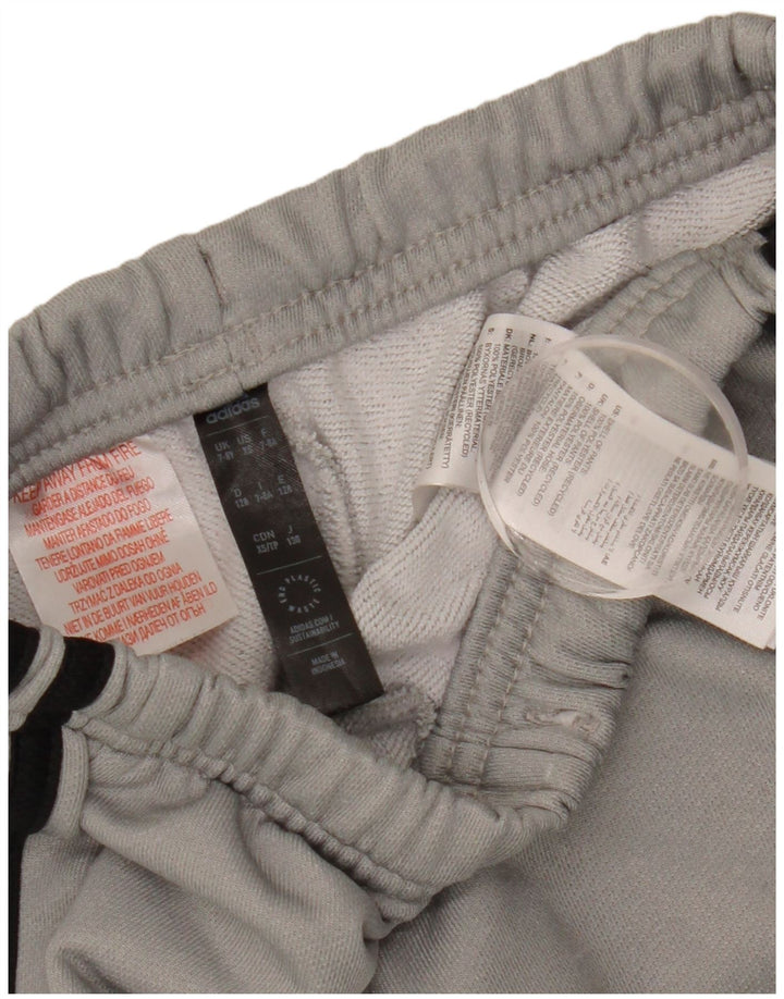 Adidas Boys Aeroready Tracksuit Bukser 7-8 år Grå polyester