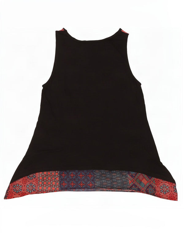 Desigual Womens Sleeveless Tunic Top UK 18 XL Multicoloured Patchwork