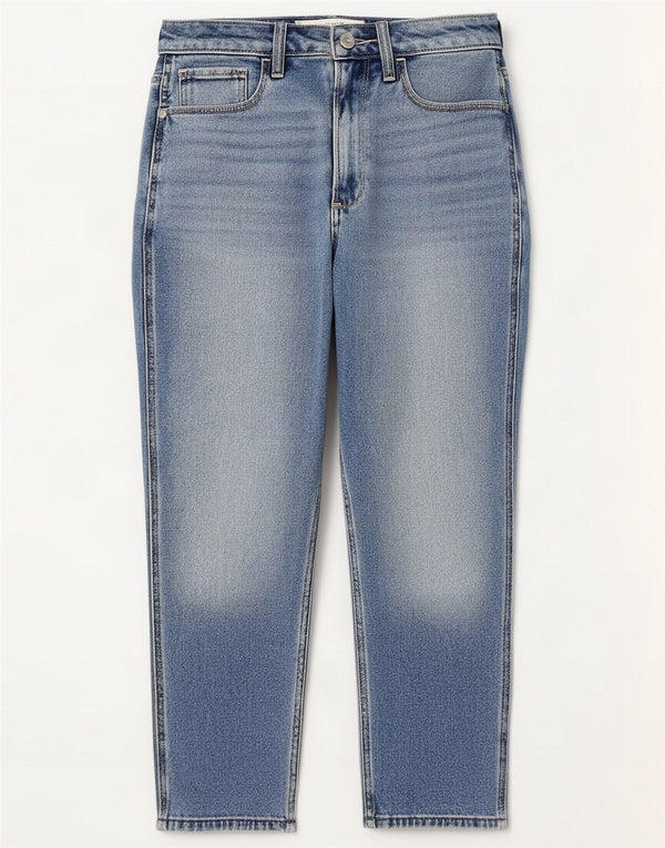 Hollister Womens Mom Ultra High-Rise Tapered Jeans W26 L25 Blue Cotton