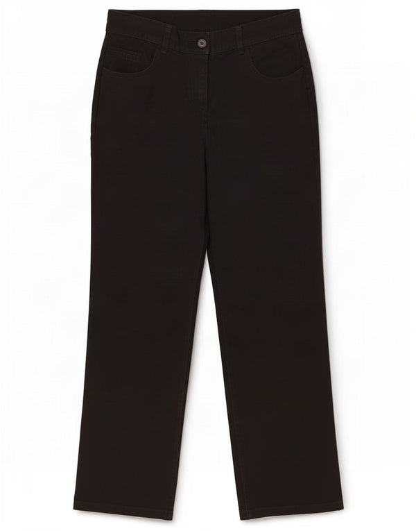 Marks & Spencer Lige fritidsbukser til kvinder UK 12 Medium W30 L29 Sort