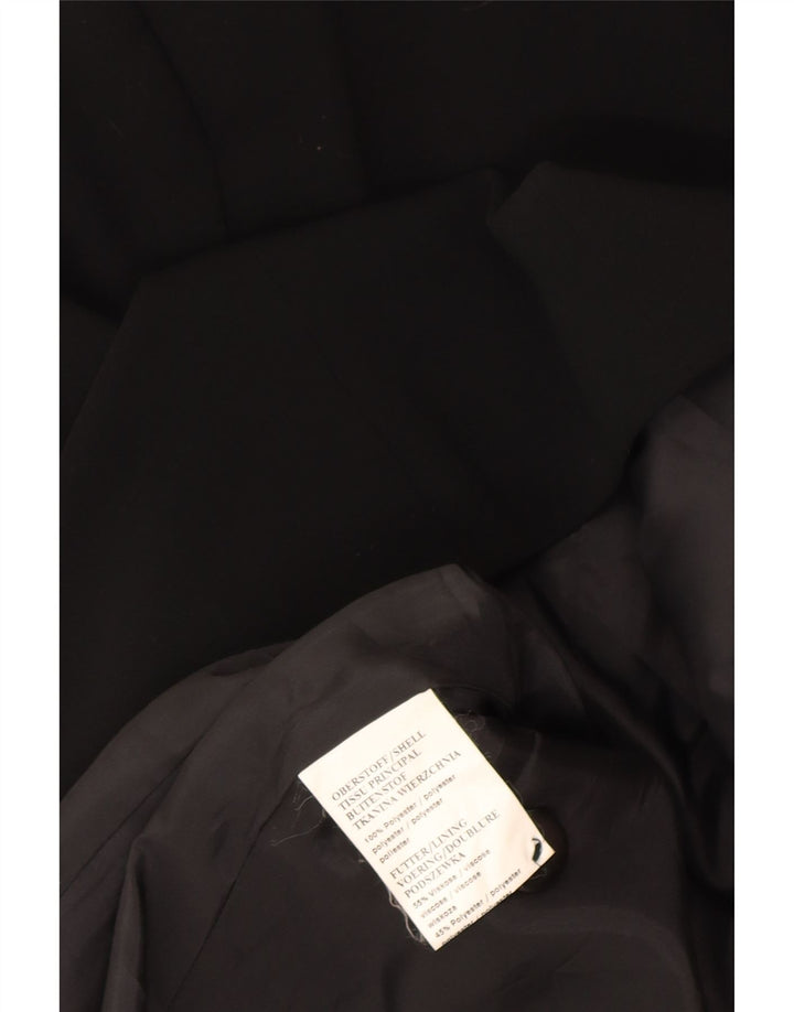 Marcona Dame 3 Button Blazer Jacket UK 16 Large Black Polyester