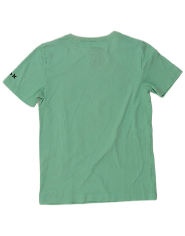 Hurley Boys Grafisk T-Shirt Top 10-11 år Medium Grøn Bomuld