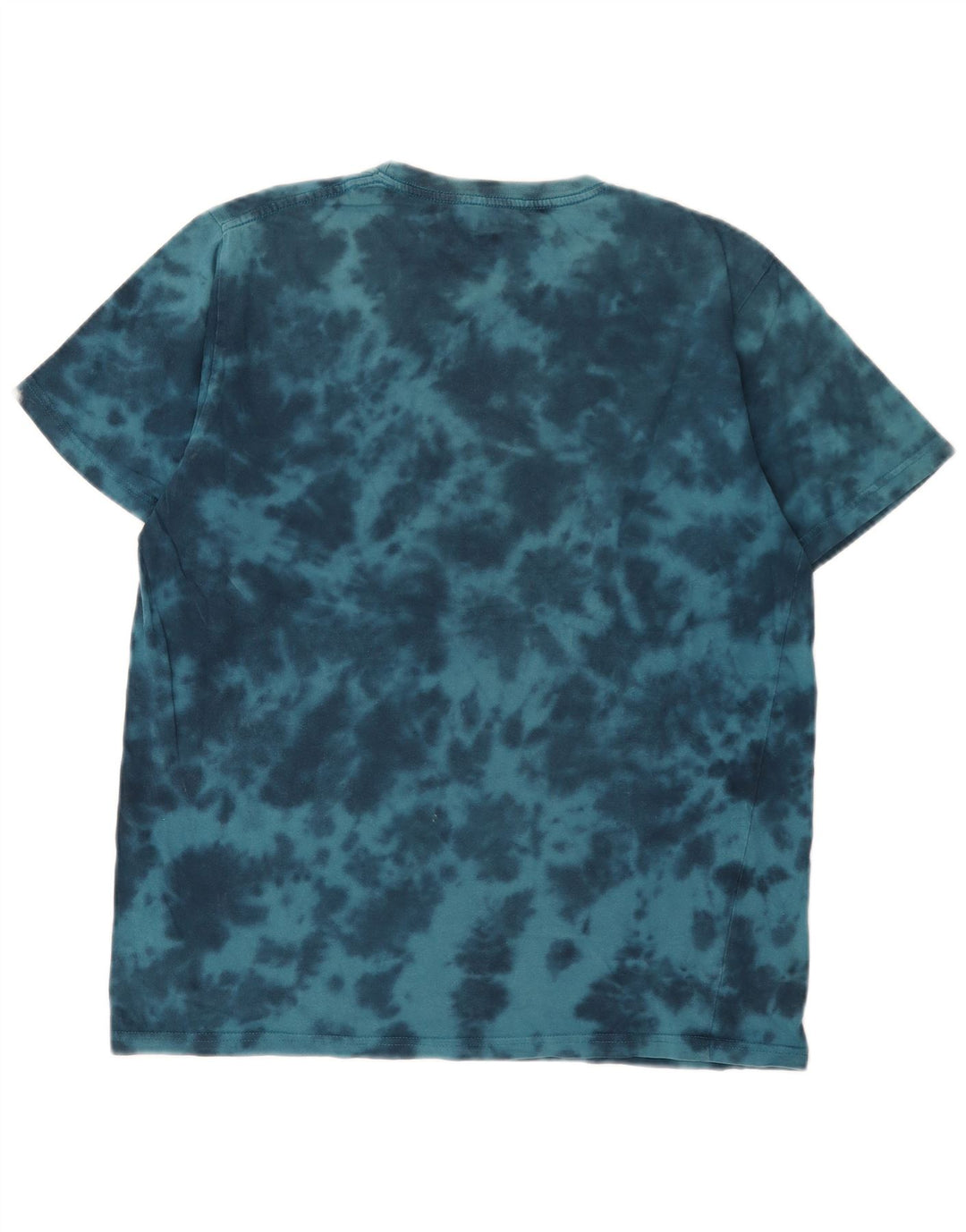 Saltrock Herre grafisk T-shirt Top Medium Blue Tie Dye Bomuld