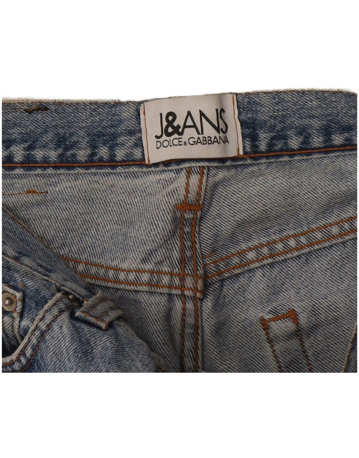 DOLCE & GABBANA Højtaljede jeans til kvinder W28 L31 Blå