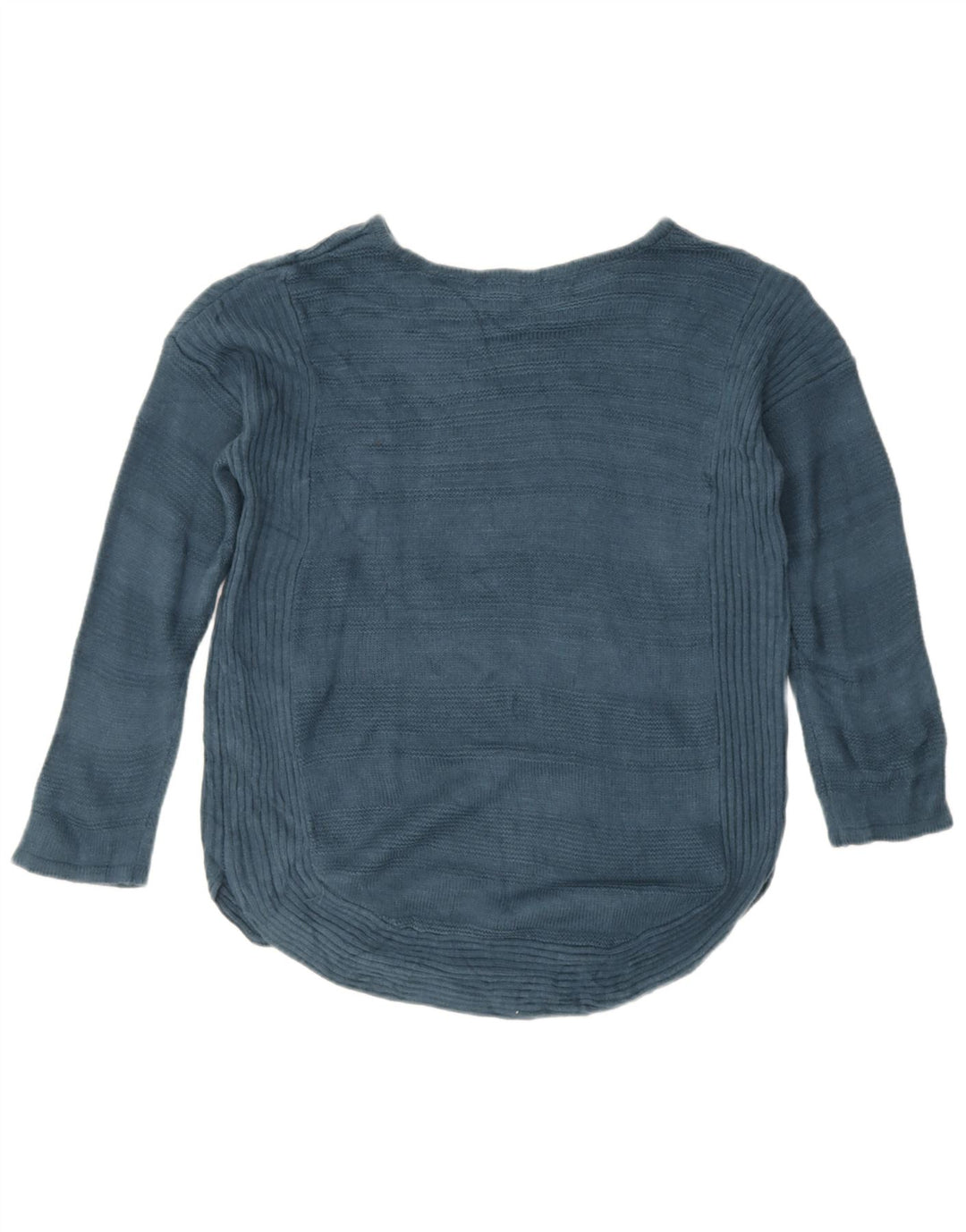 Lee Womens Oversized Boat Neck Jumper Sweater UK 14 Medium Blue Acryl