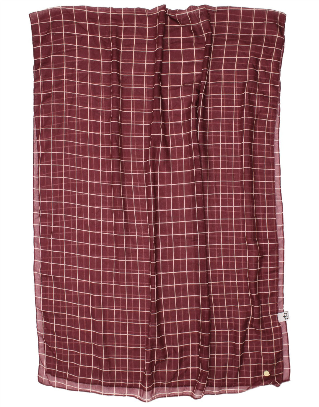 Roccobarocco Kvinder rektangel Tørklæde One Size Maroon Check Classic