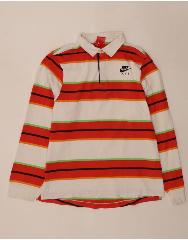 Nike Langærmet Rugby Polo Shirt Medium Flerfarvet stribet bomuld