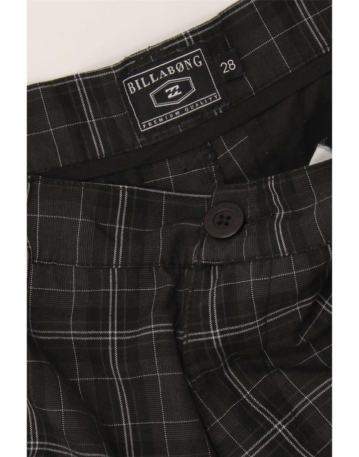 Billabong Chino Shorts til mænd W28 Small Black Check
